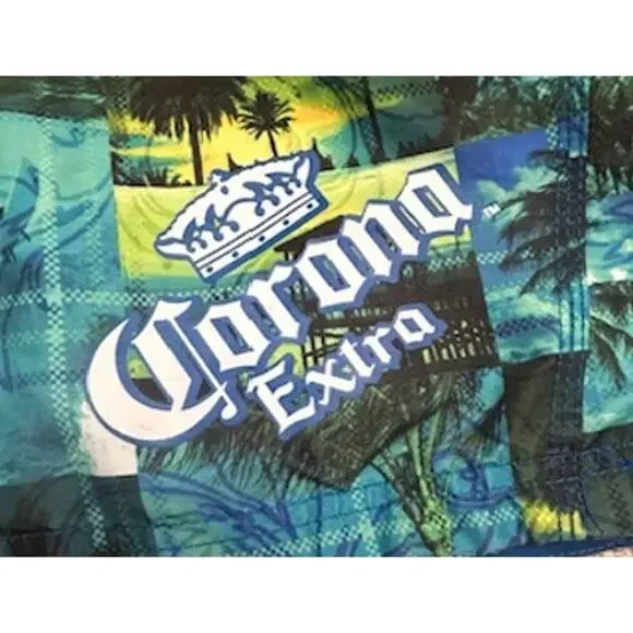 Corona Extra Swim Elastic Waistband Trunks Board Shorts Mens Size 2XL - Picture 6 of 8